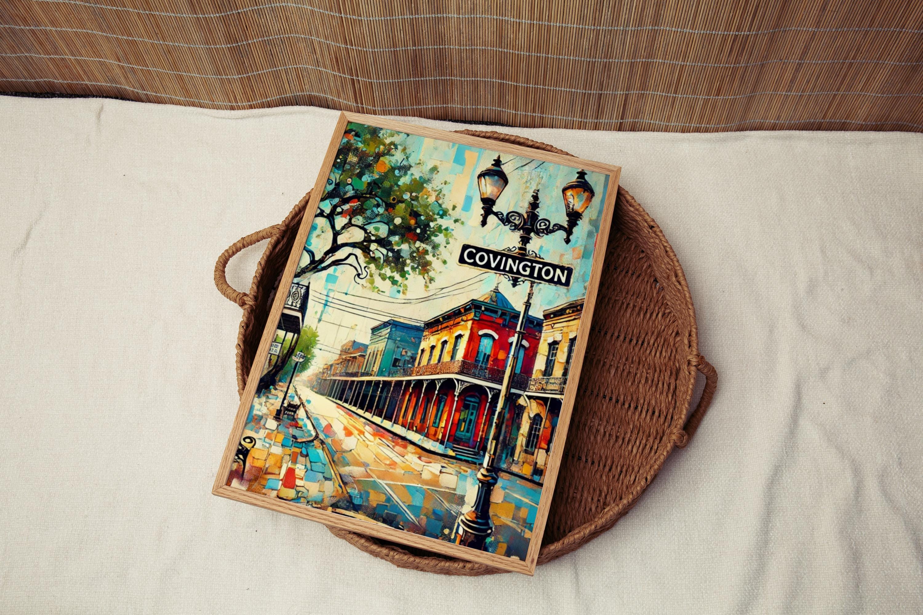 Covington Wall Art - Covington, Louisiana, USA