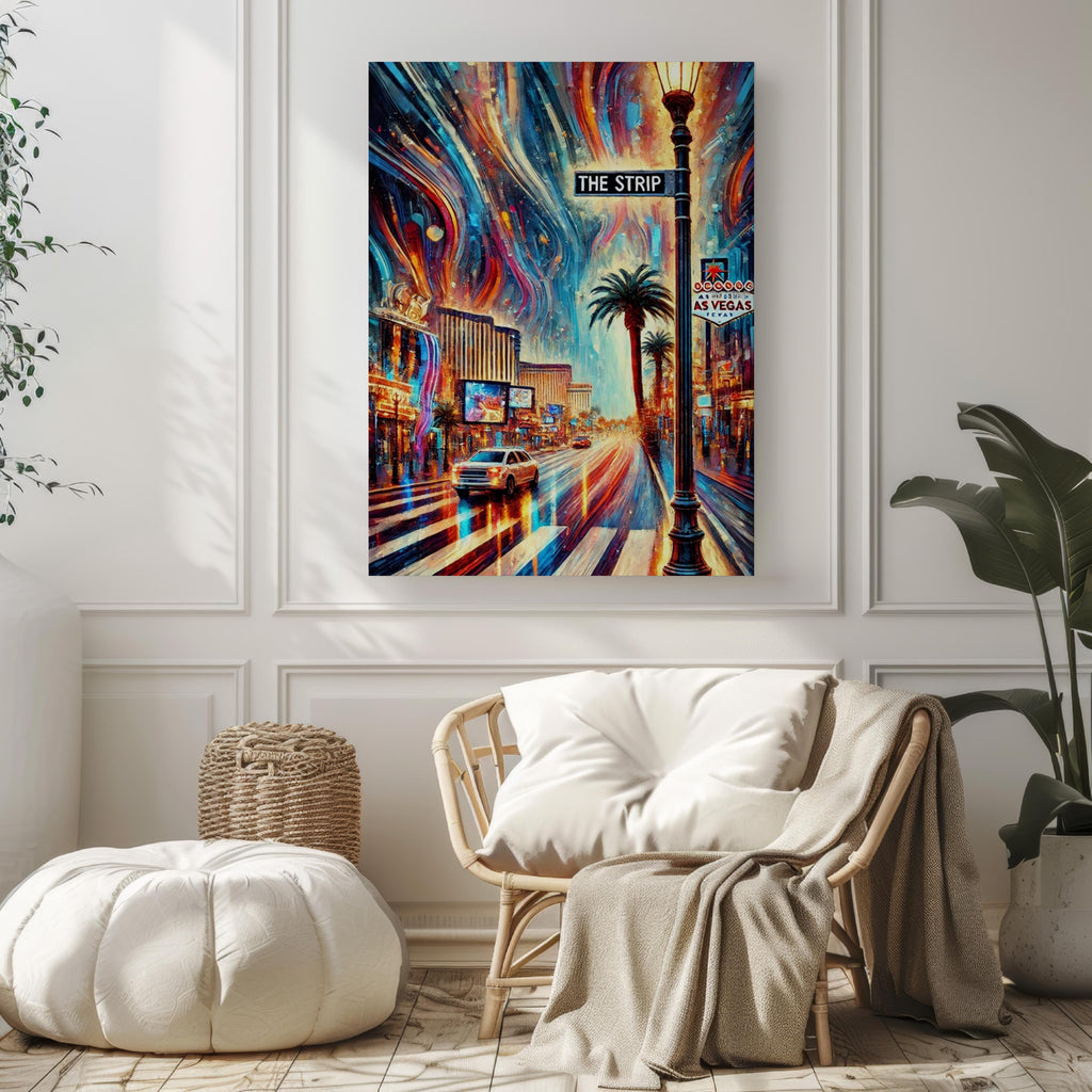 Las Vegas Strip Poster Modern - Las Vegas, Nevada, USA