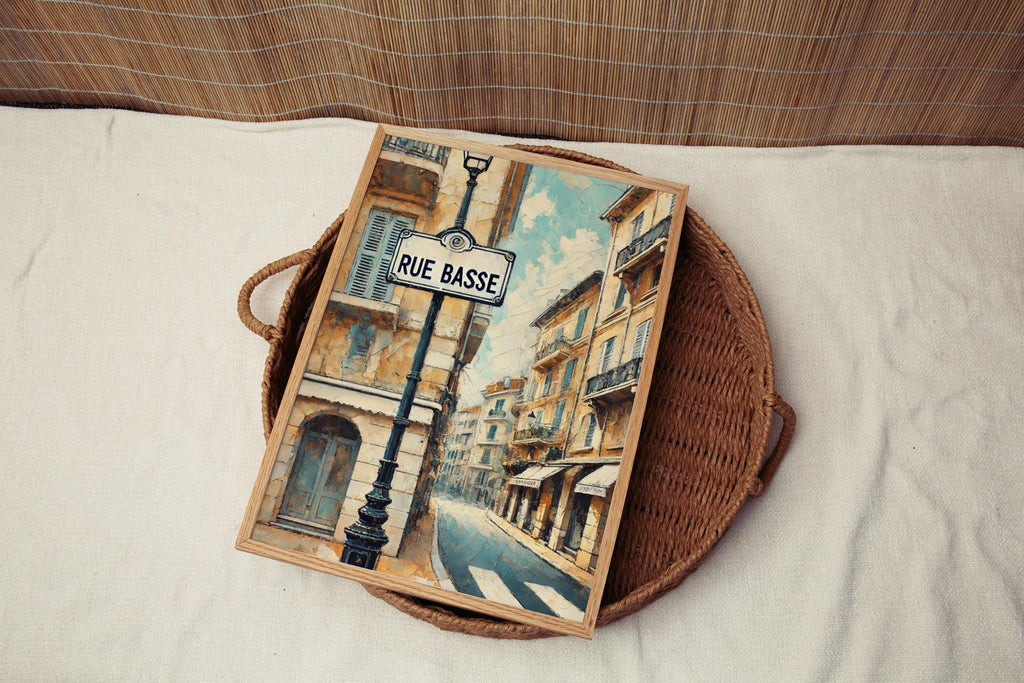 Rue Basse Wall Art Cityscape - Monaco