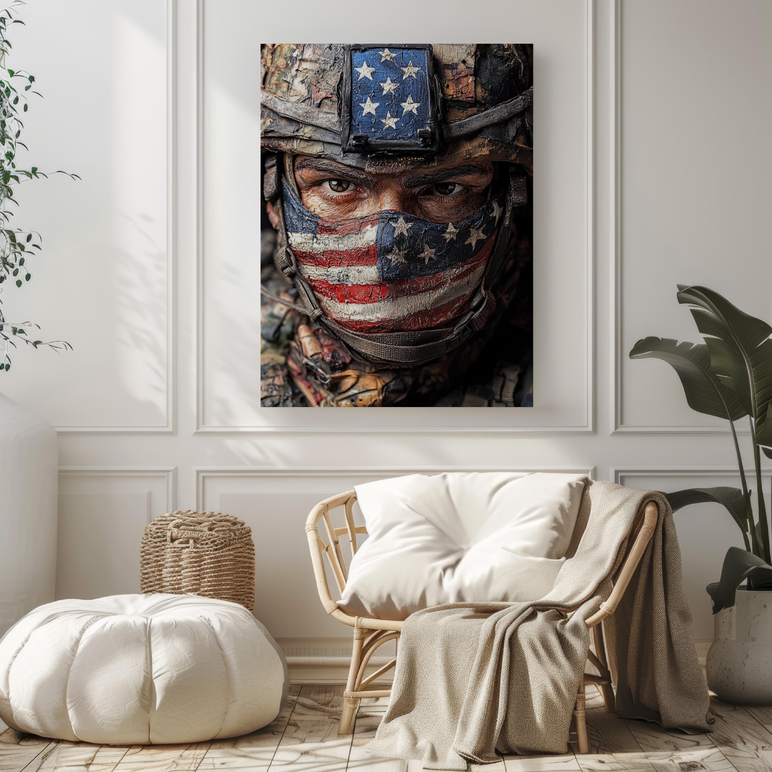 American Troop Vintage Poster - United States