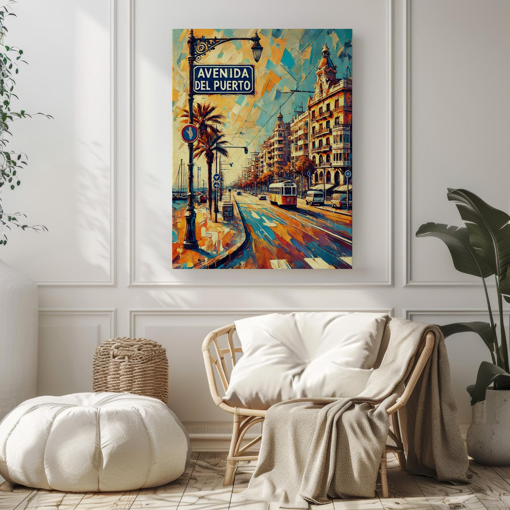 Avenida Del Puerto Print - Valencia, Spain