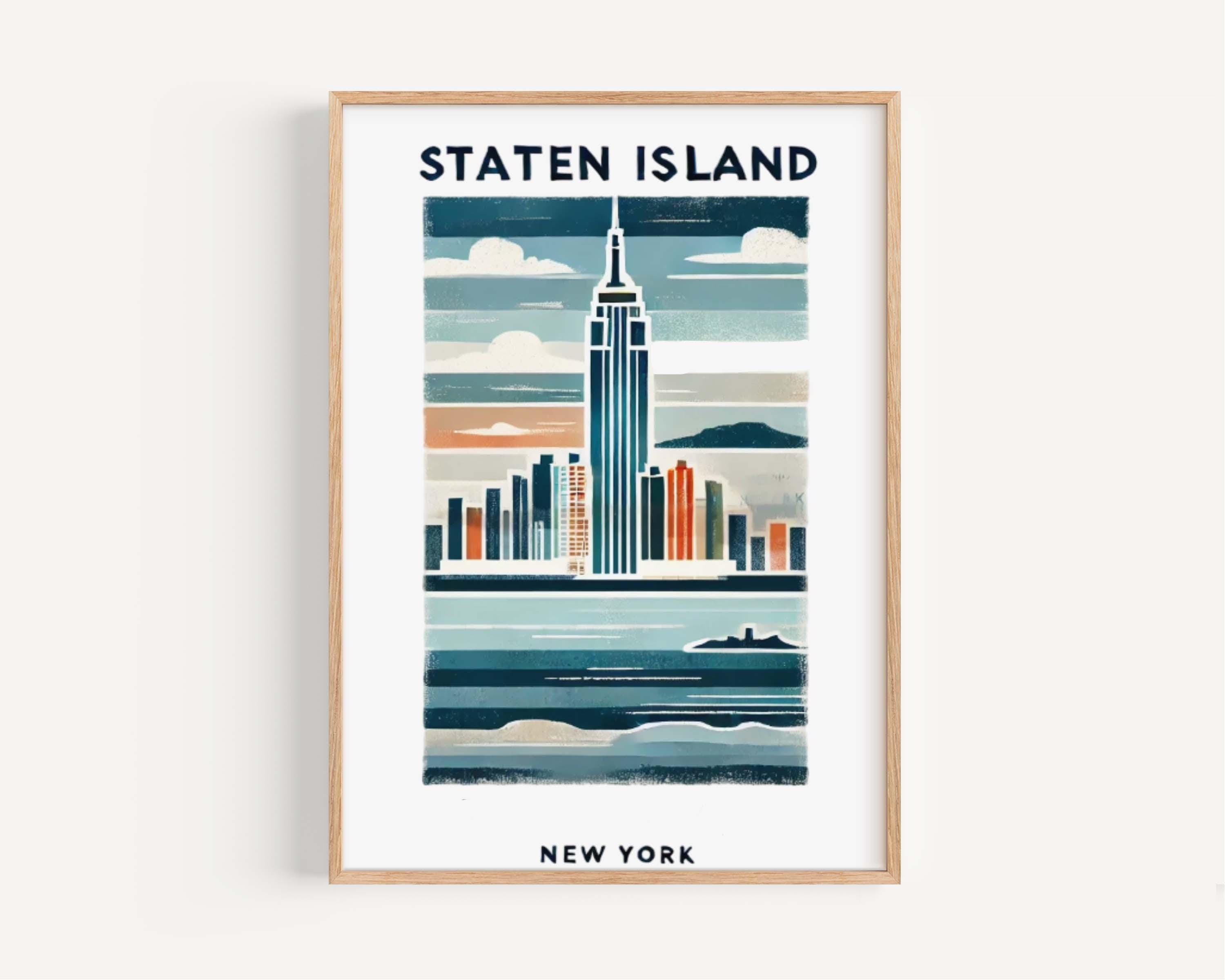 Staten Island Print - New York City, New York, USA