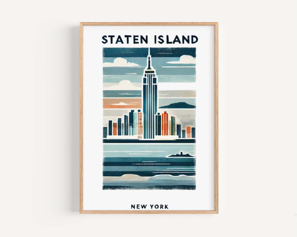 Staten Island Print - New York City, New York, USA