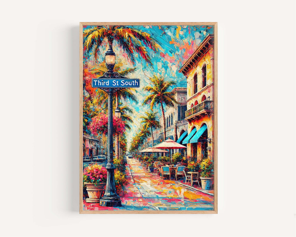 Third Street South Print - Naples, Florida, USA