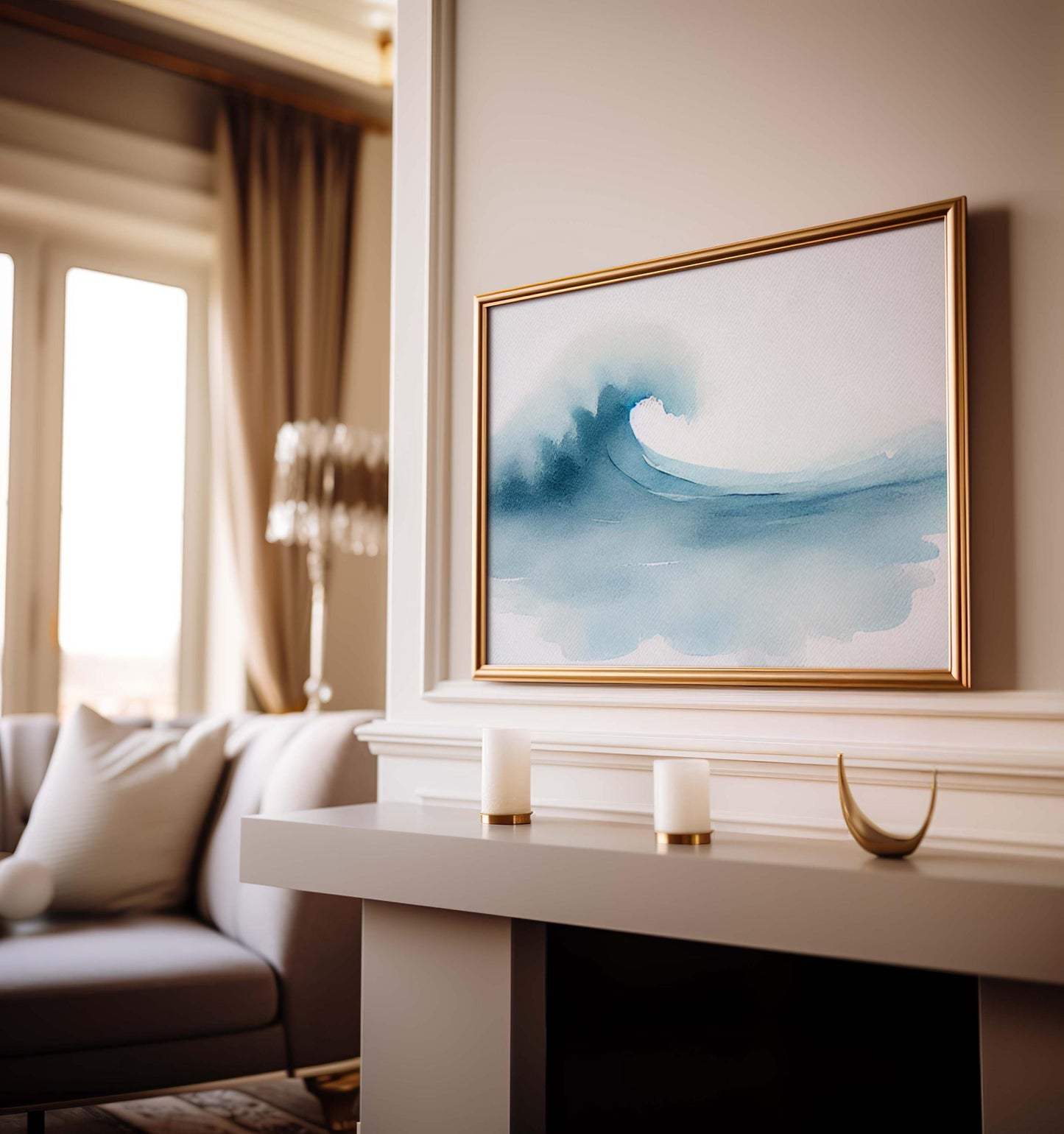 Nature Gift Wave Wall Art Ocean Print Beach Decor New Home Housewarming Family Nature Art