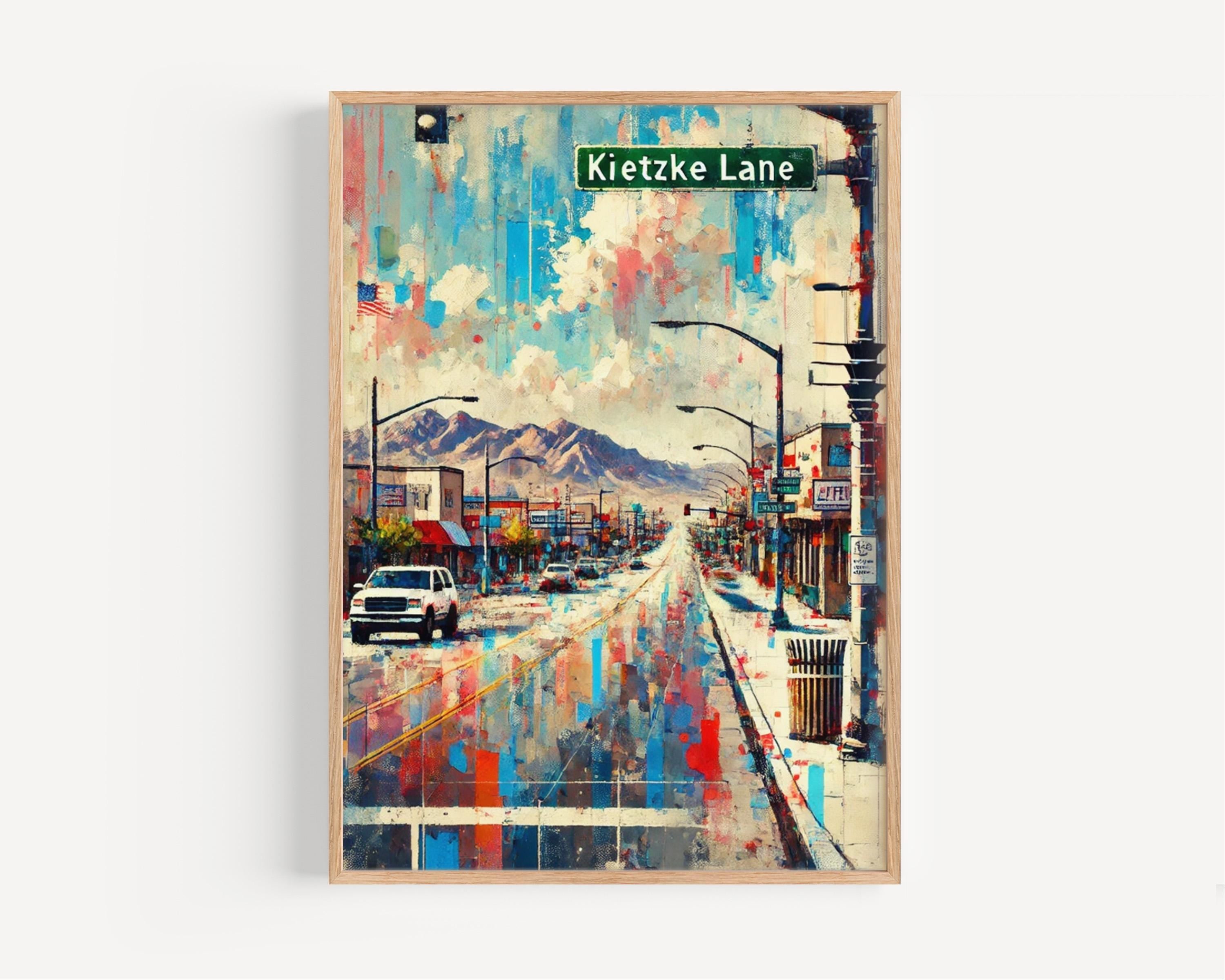 Kietzke Lane Poster Modern - Reno, Nevada, USA
