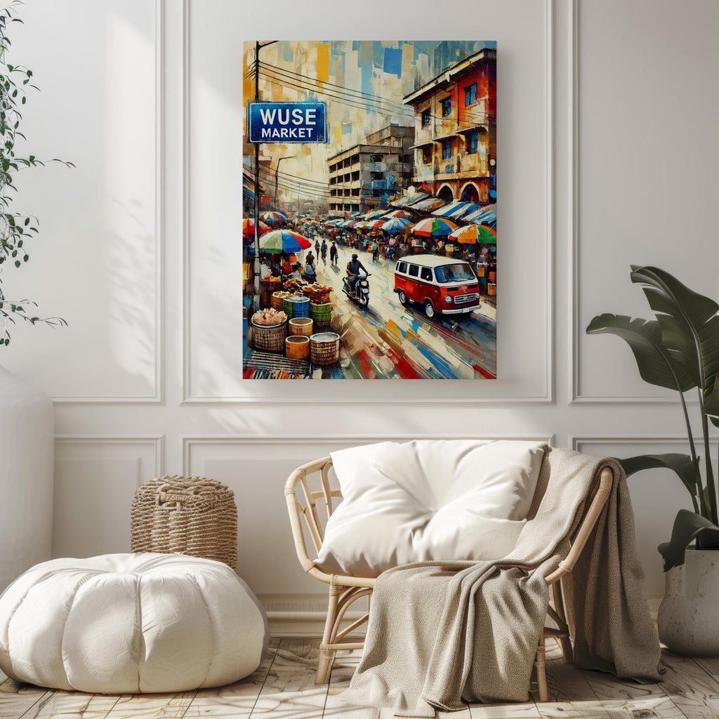 Wuse Market Street Print - Abuja, Nigeria