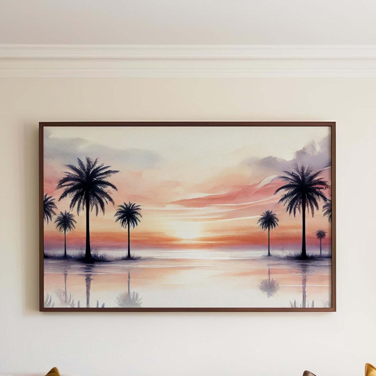 Nature Gift Palm Tree Wall Art, Beach Print Home Decor, New Home & Housewarming Gift, Family Nature Art, Tropical Palm Tree Print