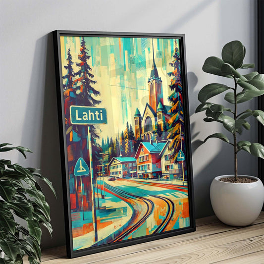 Lefka Wall Artwork Finland Print Travel Poster European City Gift Housewarming Decor Scandinavian Art