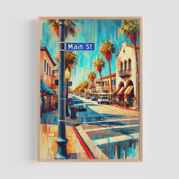 Los Angeles Main St Print - Los Angeles, California, USA