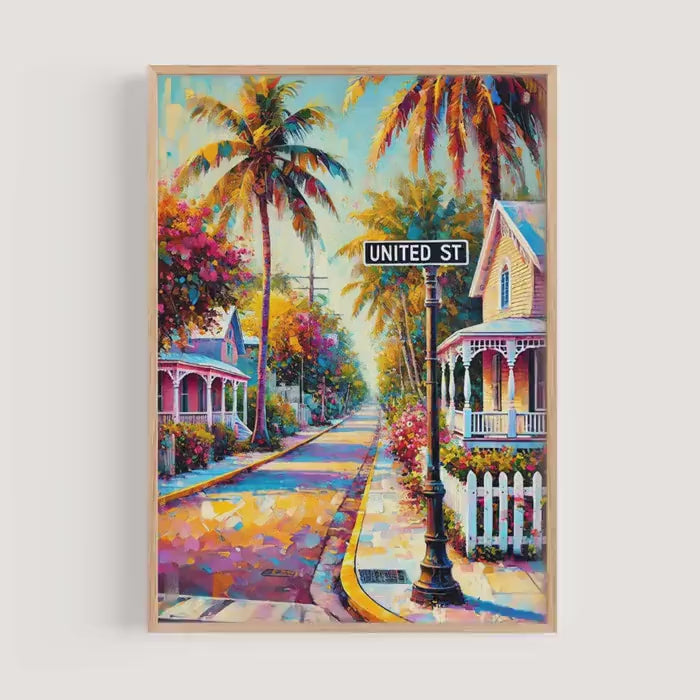 United St Print - Key West, Florida, USA