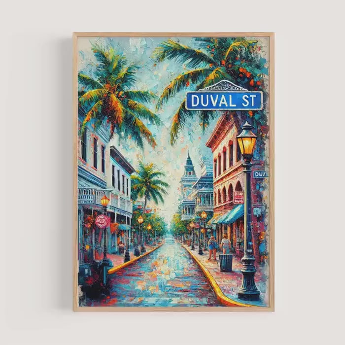 Duval Street Print - Key West, Florida, USA