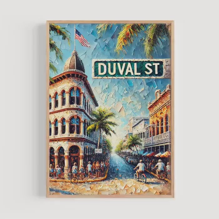 Duval St Print Coastal - Key West, Florida, USA