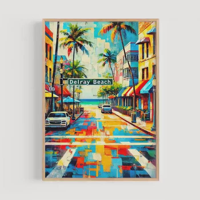Delray Beach Wall Art - Delray Beach, Florida, USA