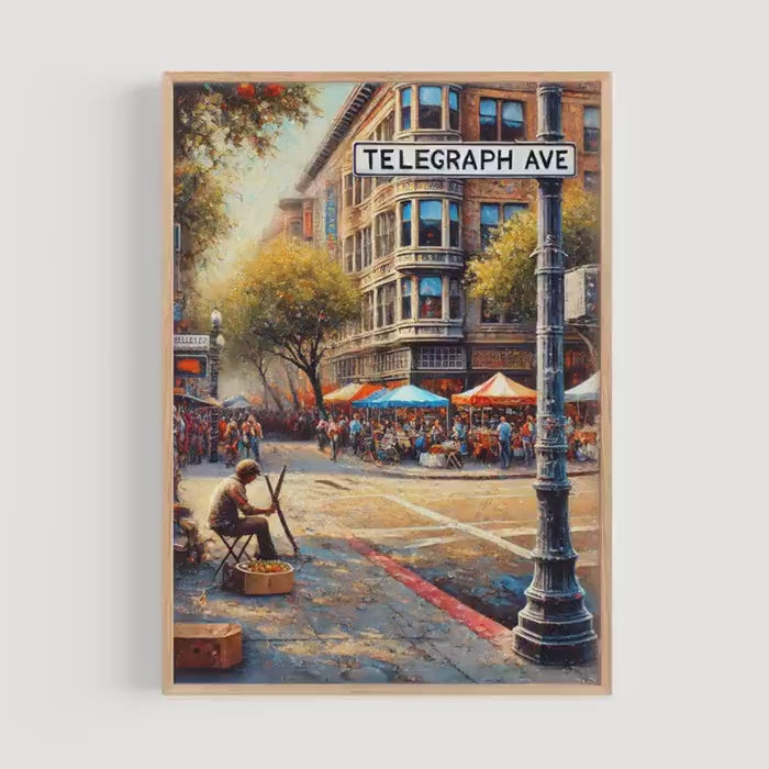 Telegraph Ave Wall Art - Berkeley, California, USA