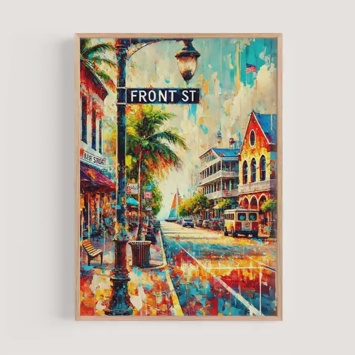 Front St Print - Key West, Florida, USA
