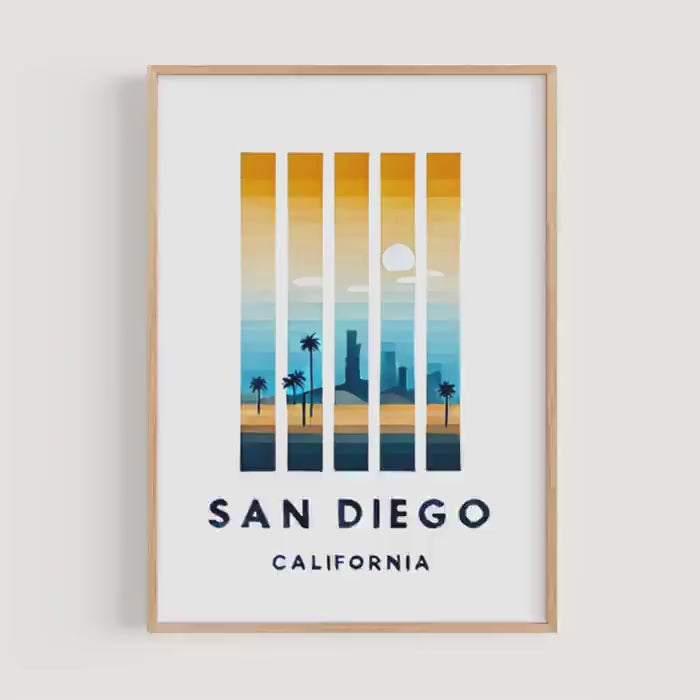 San Diego Print - San Diego, California, USA