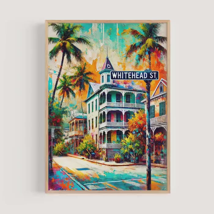 Whitehead St Print - Key West, Florida, USA
