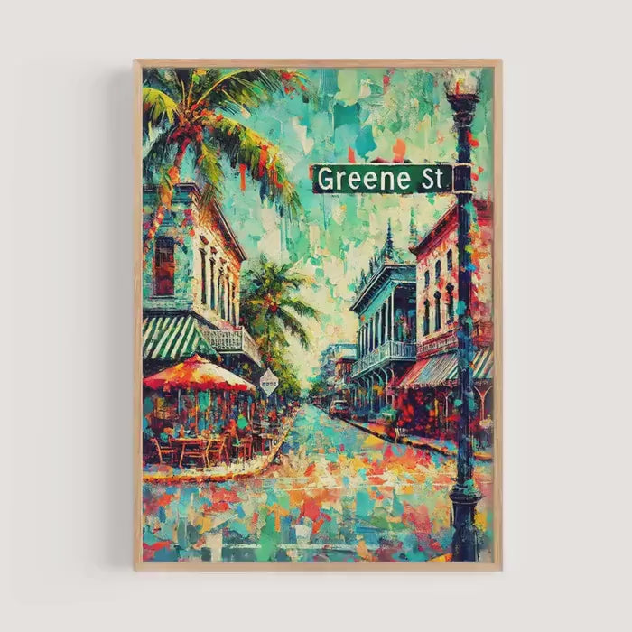 Greene St Coastal Print - Key West, Florida, USA