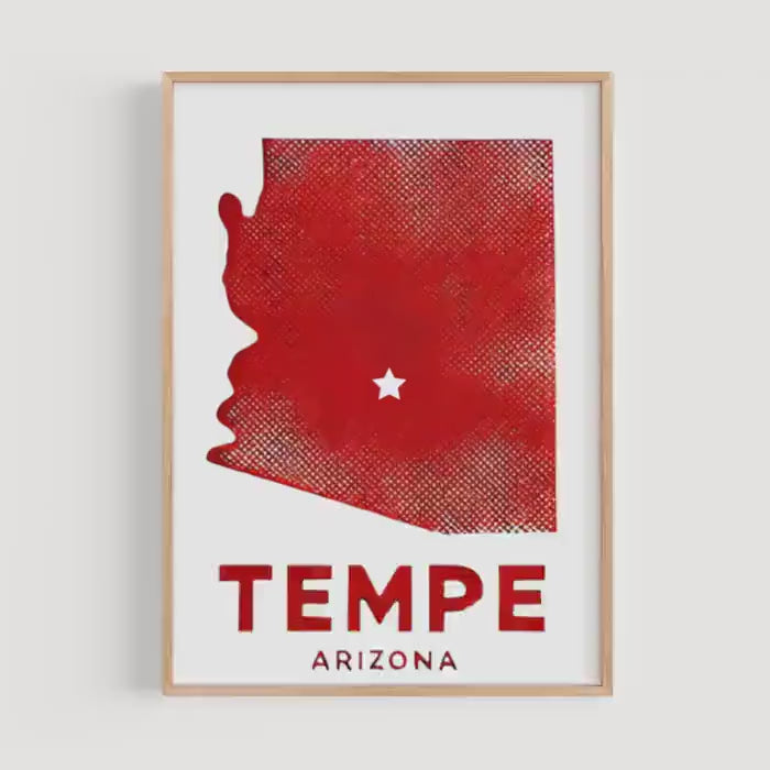 Tempe Modern Wall Art - Tempe, Arizona, USA