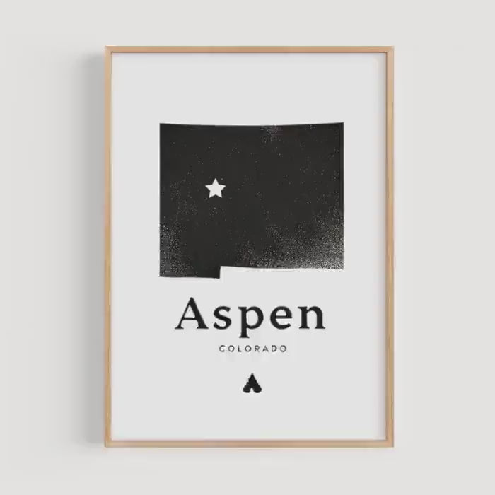 Aspen Rustic Print - Colorado, USA
