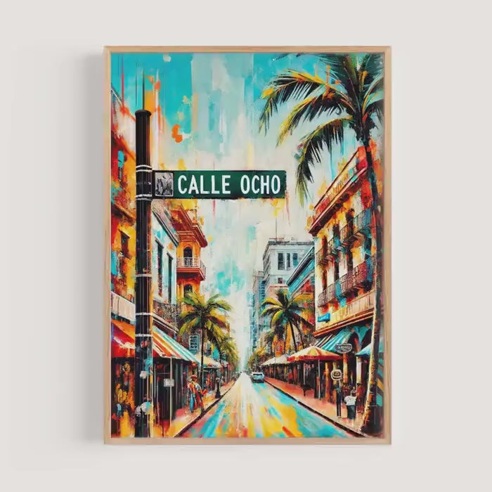 Calle Ocho Print Decor - Miami Beach, Florida, USA