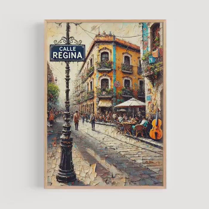 Calle Regina Print - Mexico City, Mexico