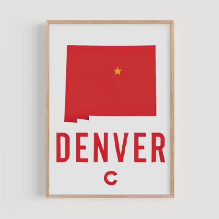 Denver Modern Print - Denver, Colorado, USA