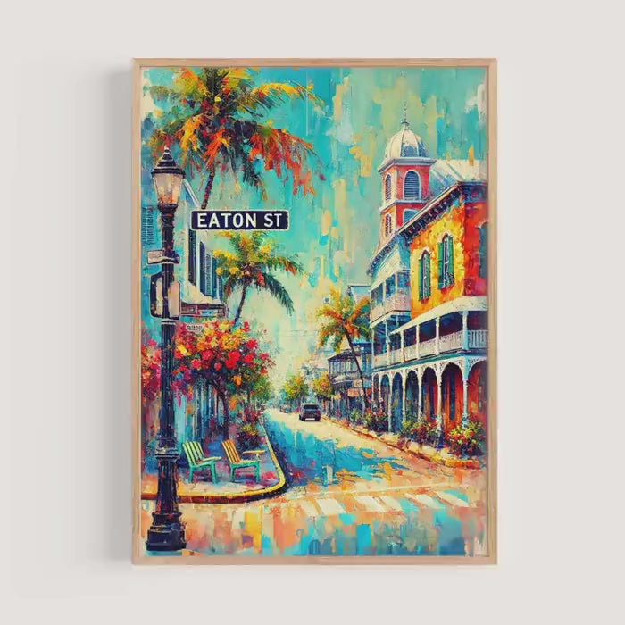 Eaton Street Print Coastal - Key West, Florida, USA
