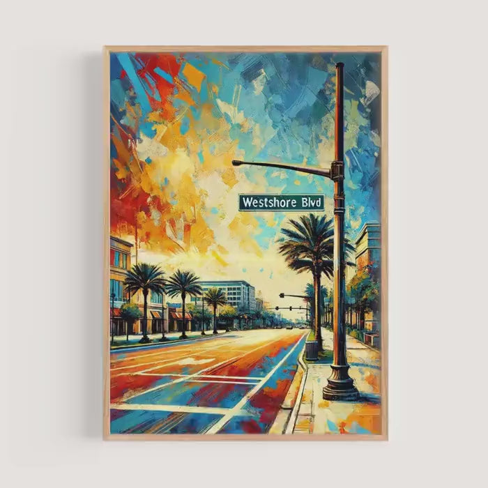 Westshore Boulevard Wall Art - Tampa, Florida, USA