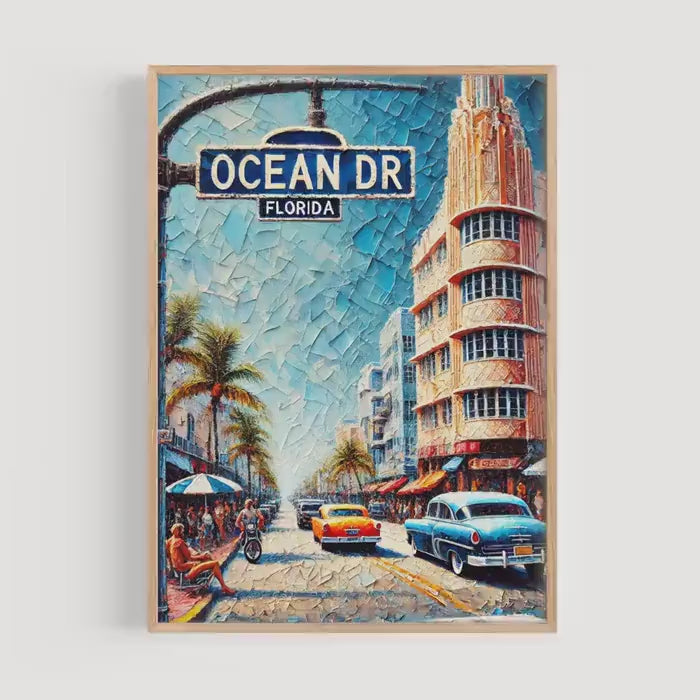 Ocean Drive Print - Miami, Florida, USA