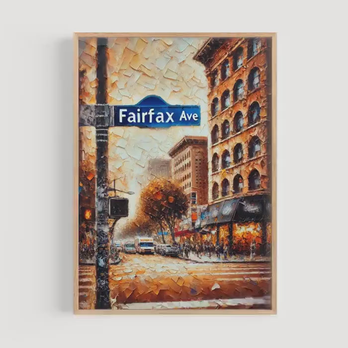Fairfax Print - Los Angeles, California, USA
