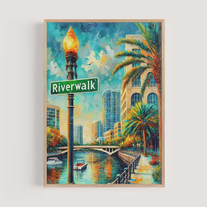 Riverwalk Print - Fort Lauderdale, Florida, USA