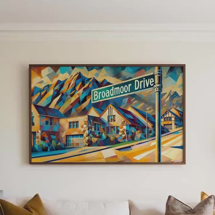Broadmoor Drive Print - Colorado Springs, Colorado, USA