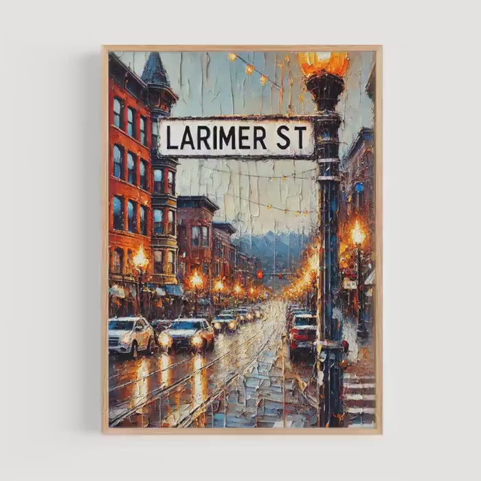 Larimer Street Print - Denver, Colorado, USA