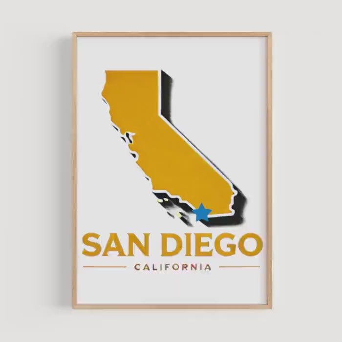 San Diego Map Print - San Diego, California, USA