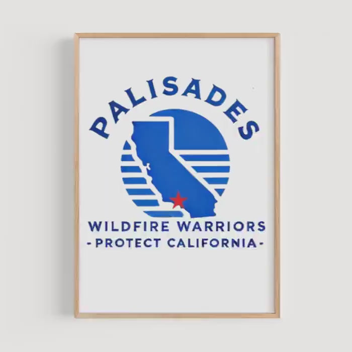 Palisades Wildfire Print Modern - California, USA