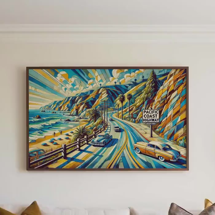 Pacific Coast Highway Wall Art Modern - California, USA