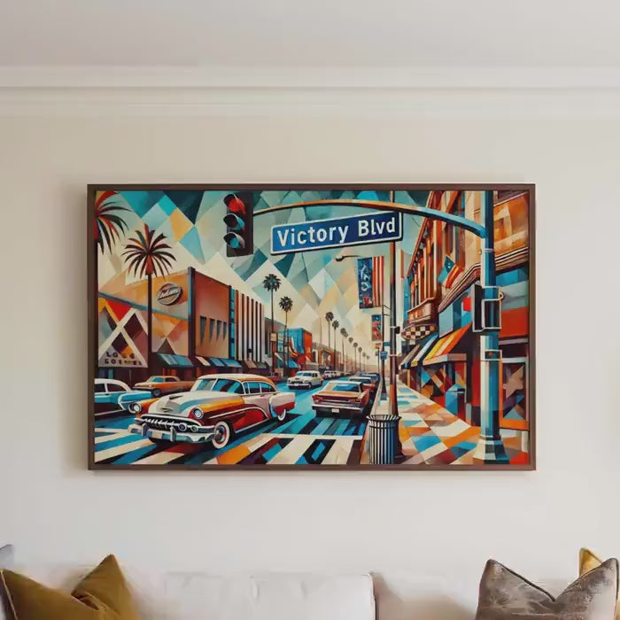 Victory Blvd Print - Los Angeles, California, USA