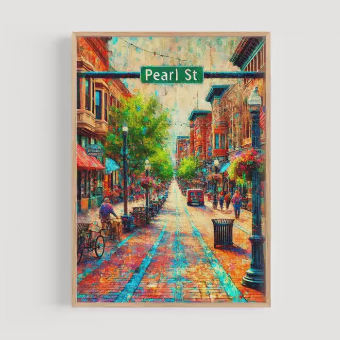 Pearl Street Wall Art - Boulder, Colorado, USA