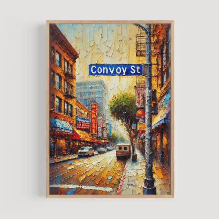 Convoy Street Print Modern - San Diego, California, USA