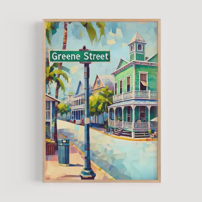 Greene St Print Coastal - Key West, Florida, USA