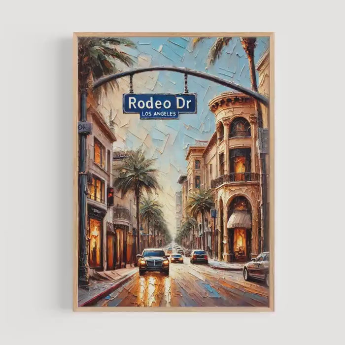 Rodeo Drive Print - Beverly Hills, California, USA