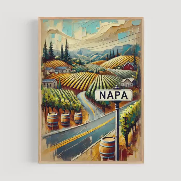Napa Winery Print - Napa, California, USA