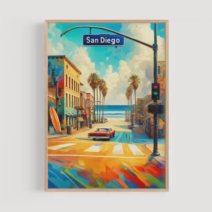 San Diego Poster - San Diego, California, USA