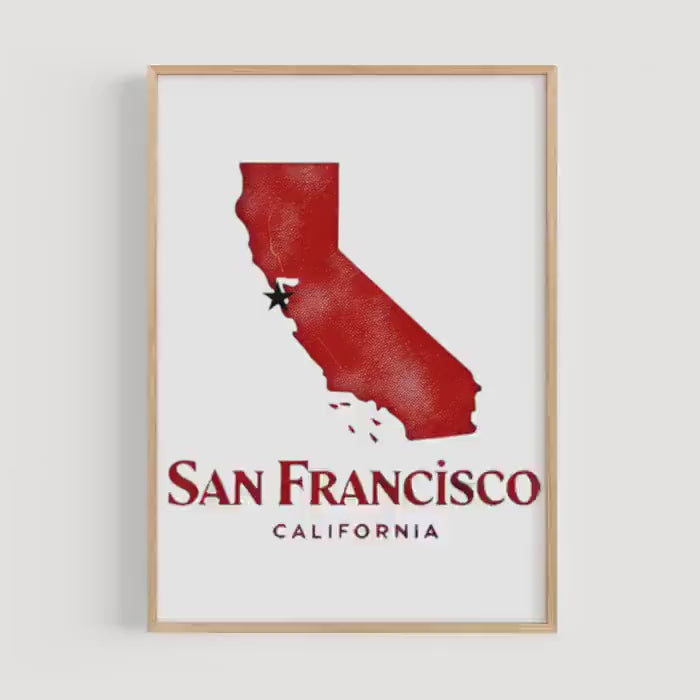San Francisco Modern Print - San Francisco, California, USA
