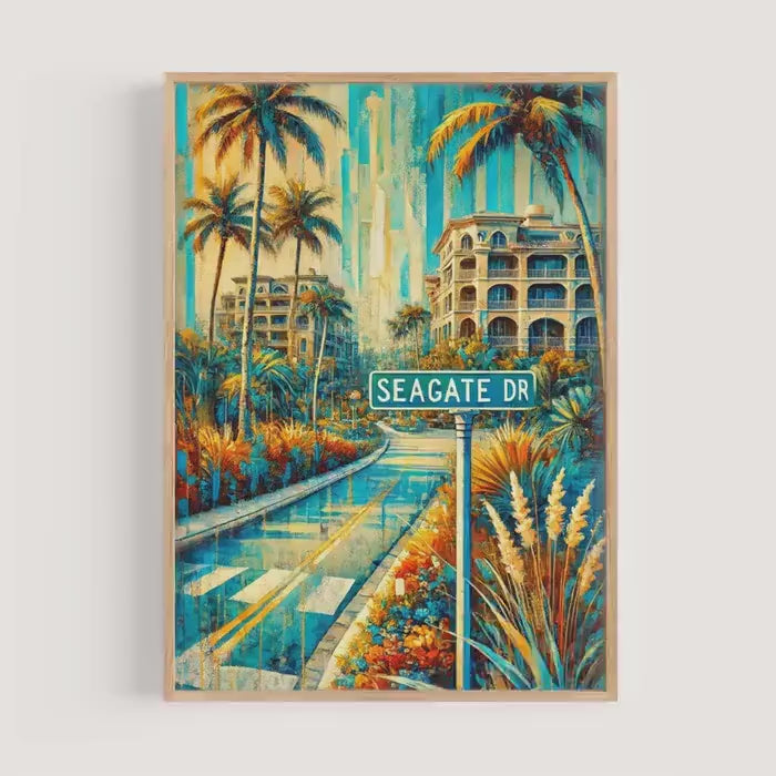 Seagate Drive Print - Naples, Florida, USA