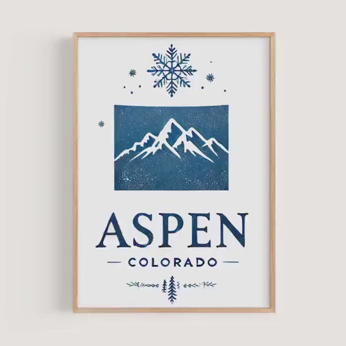 Aspen Tree Nature Print - Aspen, Colorado, USA