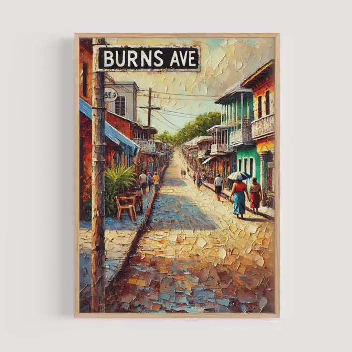 Burns Avenue Wall Art - San Ignacio, Belize