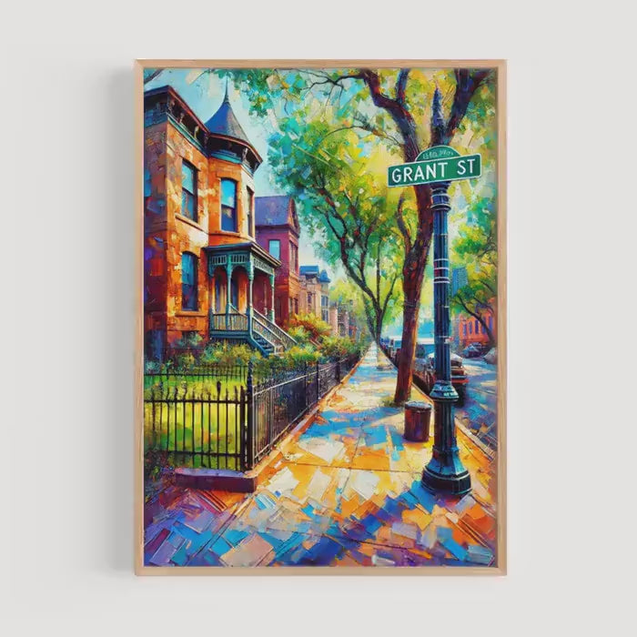 Grant St Wall Art Modern - Denver, Colorado, USA